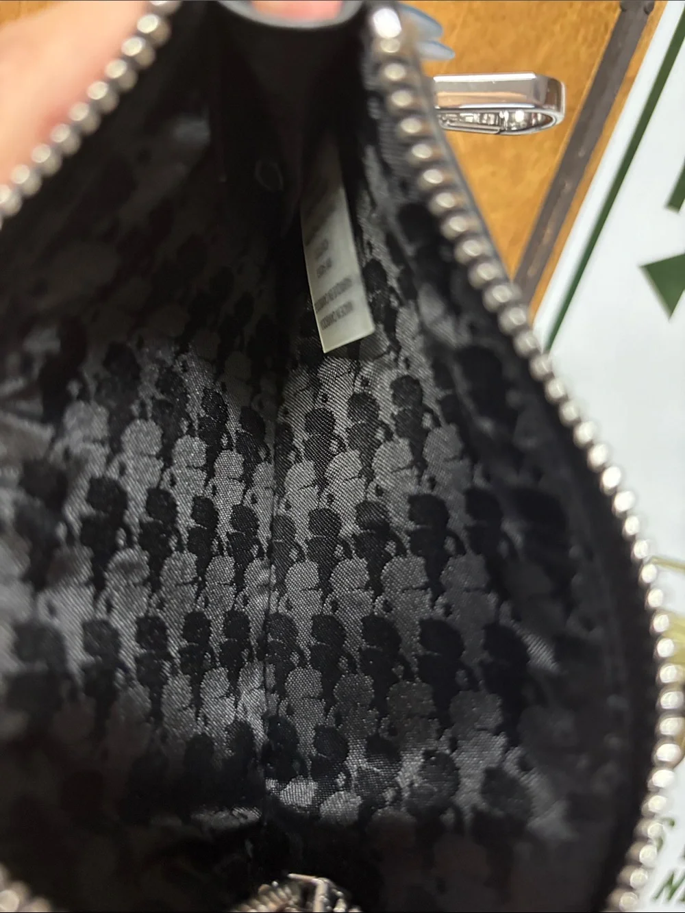 Karl Lagerfeld Paris Black Tote Bag Logo Charm